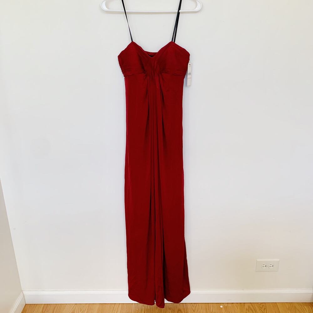 NWT Laundry Shelli Segal Evening Dress Corset Boning Strapless Maxi Dress